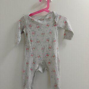 "Disney Baby", Winnie The Pooh, Little Girls, Long Sleeved /Cover All/Romper